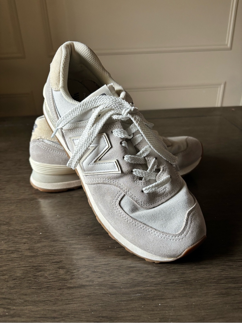 New balance 574 Women’s Neutral Tone Athletic Sneakers - Beige/White